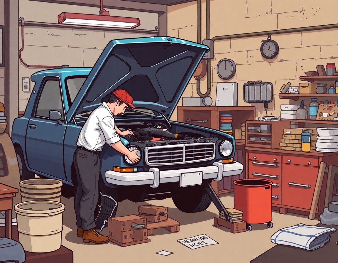 bengkel kereta di data kakus